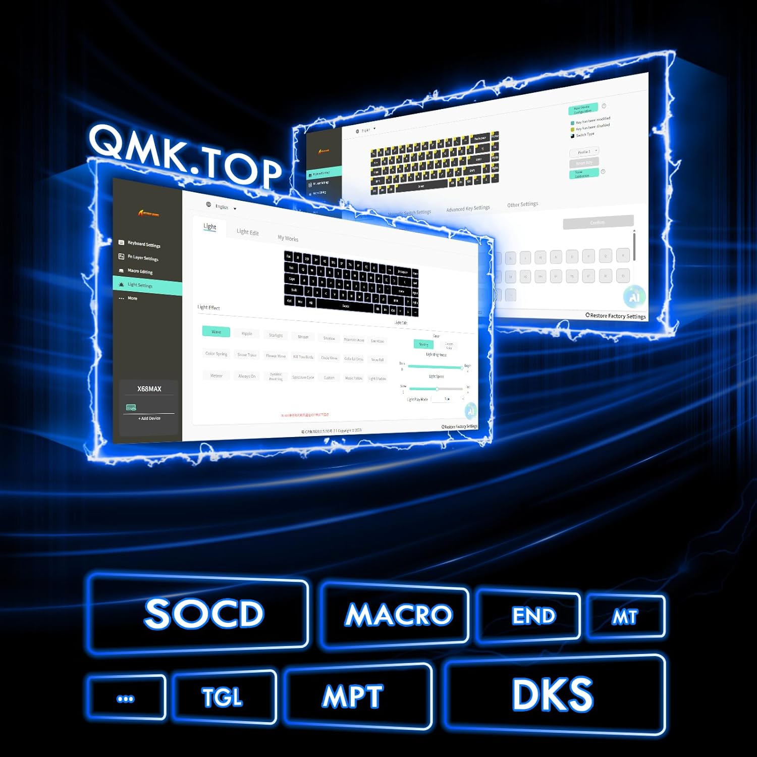 ATTACK SHARK X68MAXHE Gaming Keyboard Rapid Trigger Full Aluminum CNC High Performance 8000Hz Pollin - AHW Store