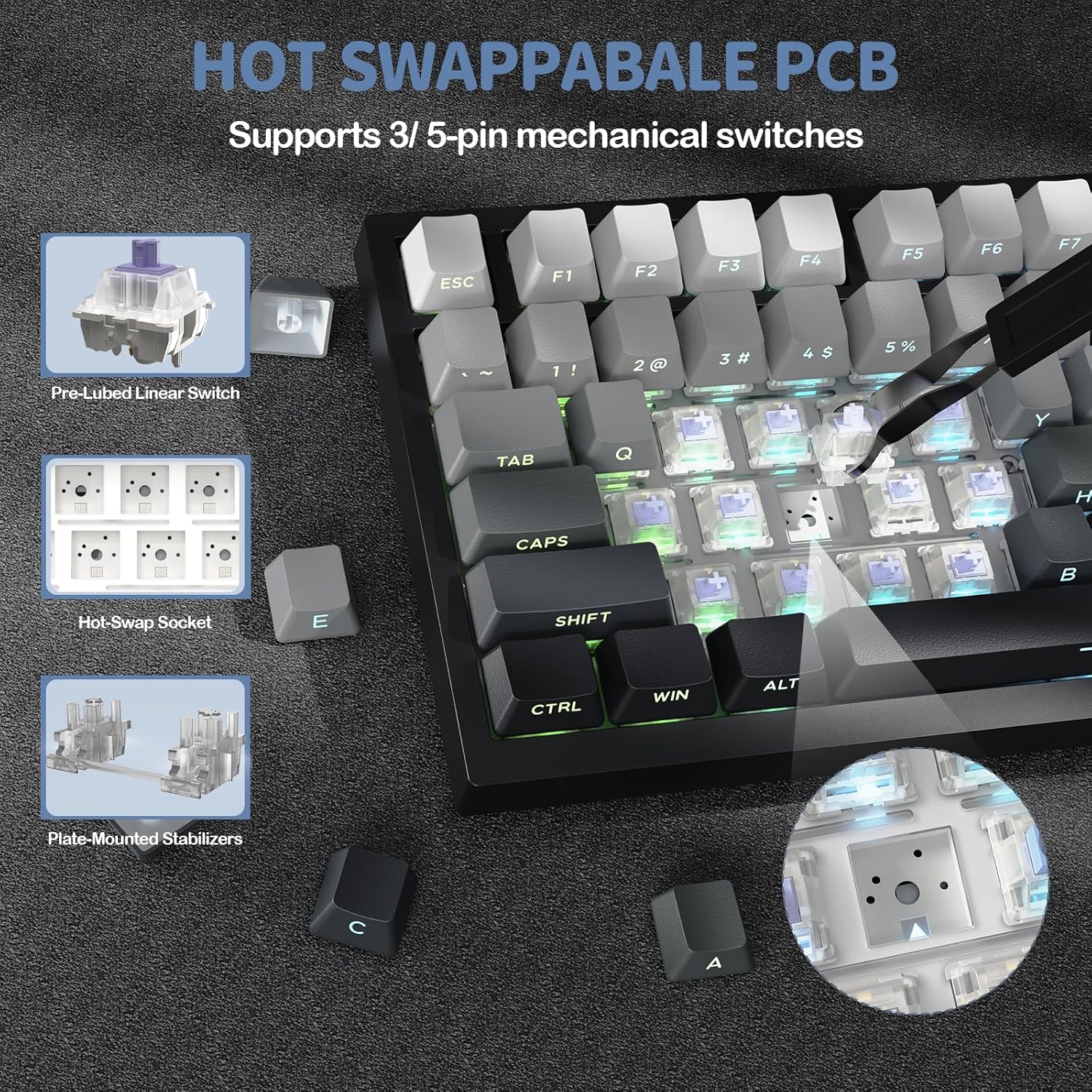 ATTACK SHARK X820 Wireless Mechanical Keyboard - AHW Store