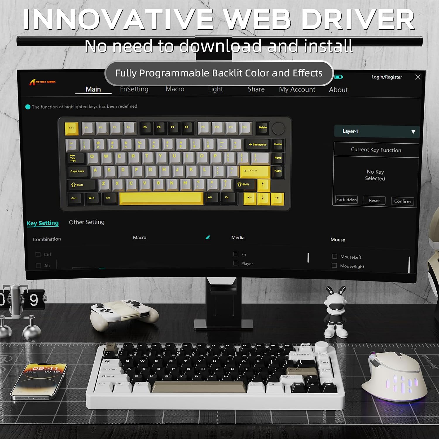 ATTACK SHARK X86 Wireless Mechanical Keyboard - AHW Store