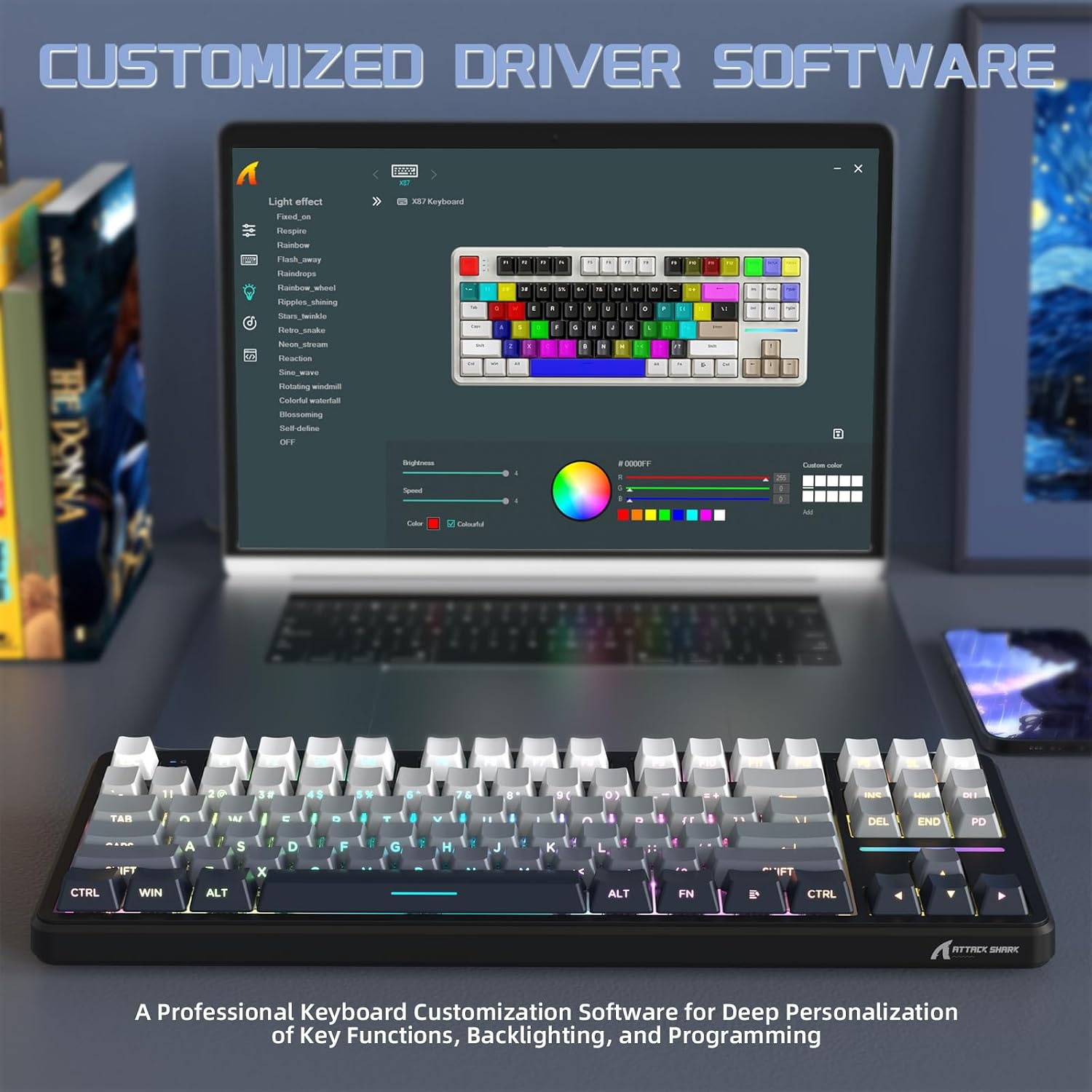 ATTACK SHARK X87 Wireless Mechanical Keyboard - AHW Store