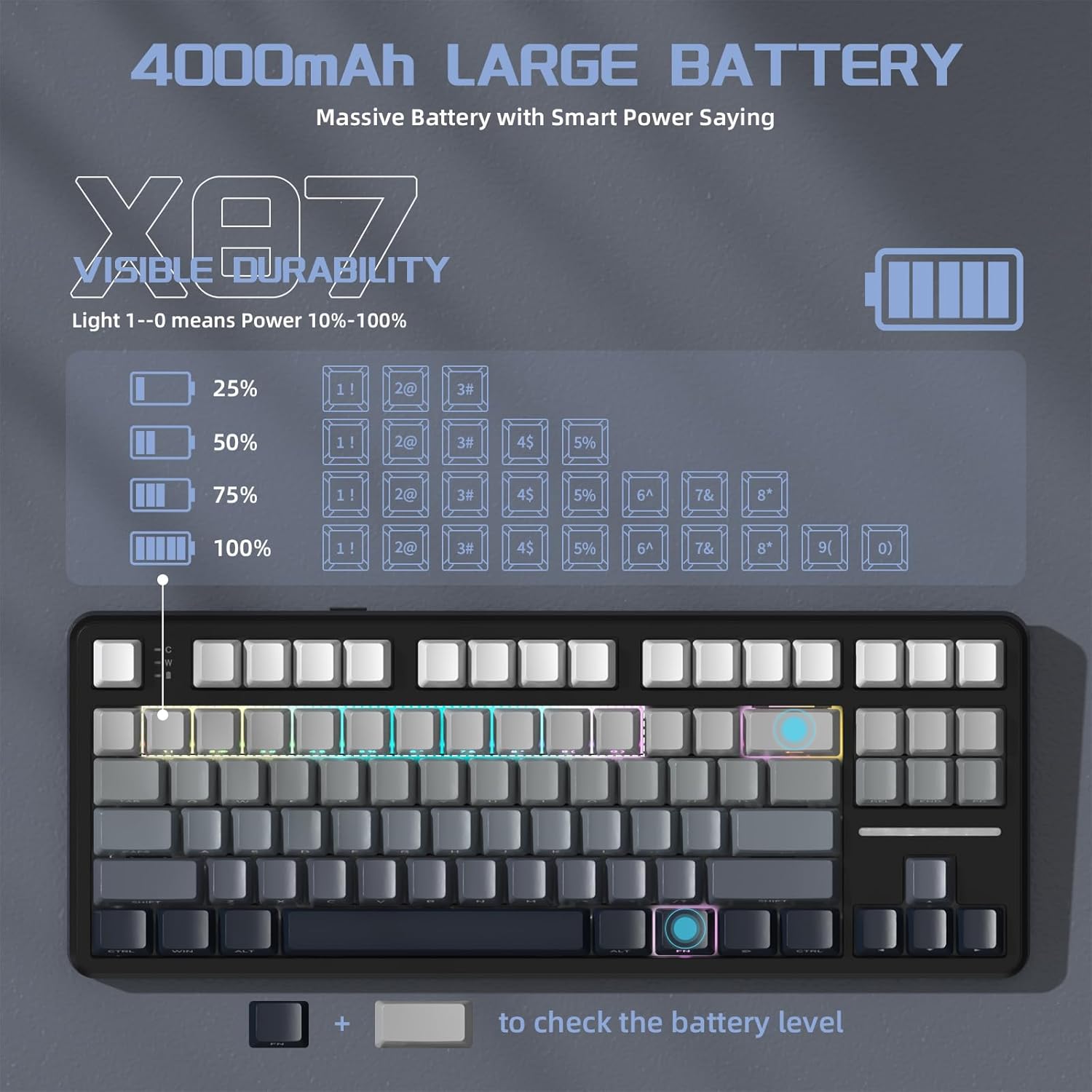 ATTACK SHARK X87 Wireless Mechanical Keyboard - AHW Store