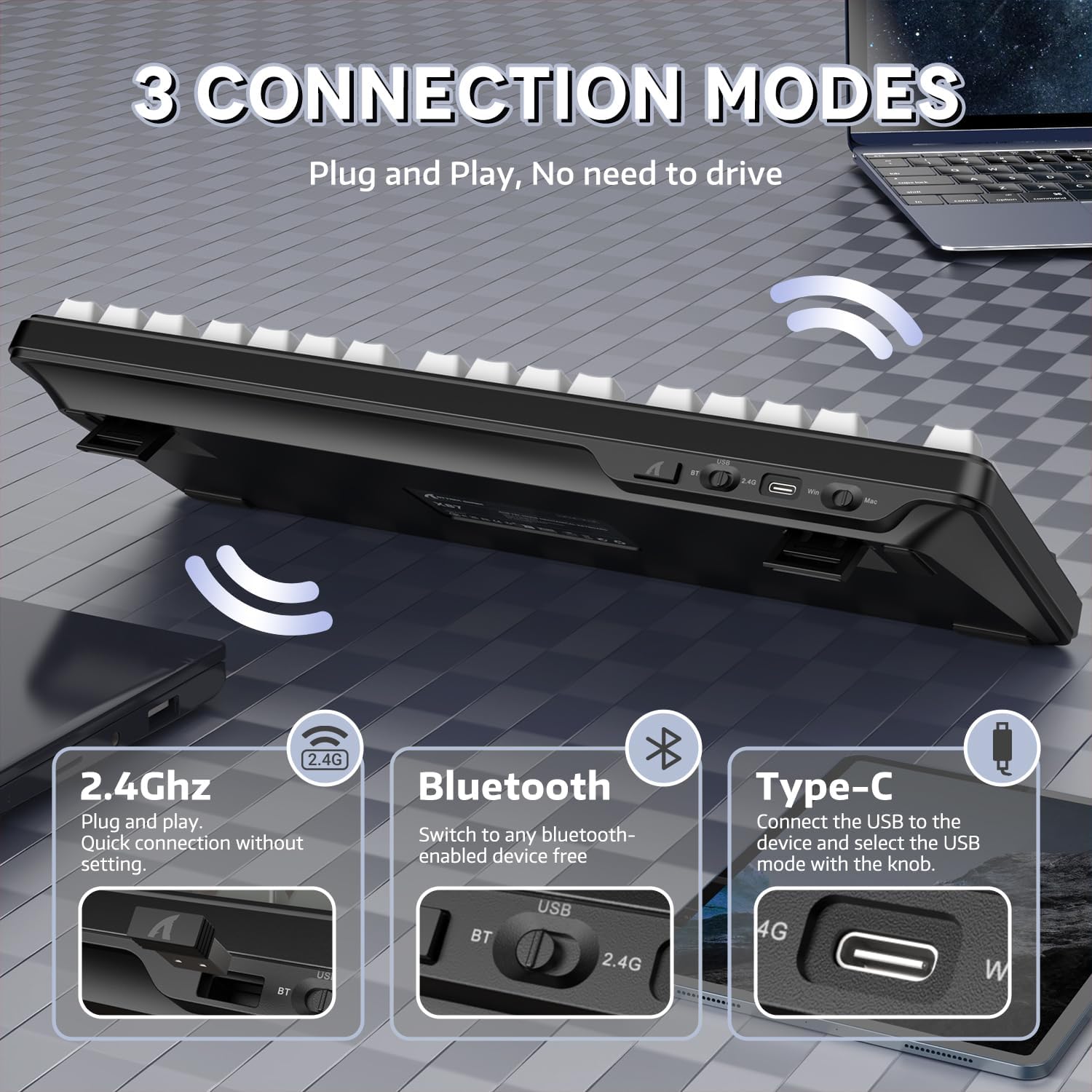 ATTACK SHARK X87 Wireless Mechanical Keyboard - AHW Store