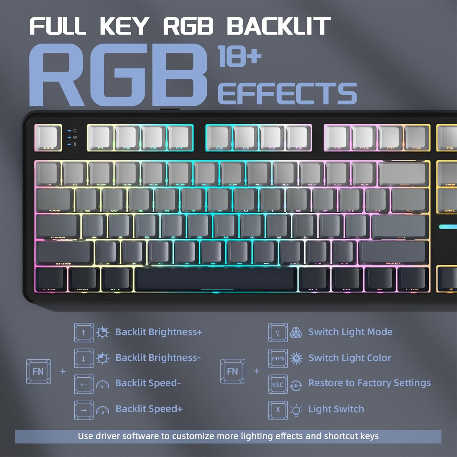 ATTACK SHARK X87 Wireless Mechanical Keyboard - AHW Store