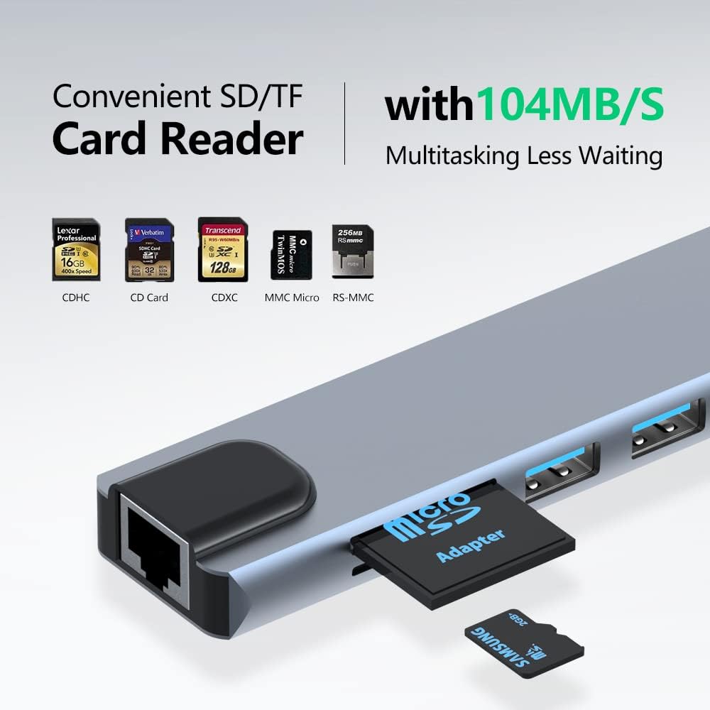 Azhizco 8-in-1 USB C Hub Docking Station - AHW Store