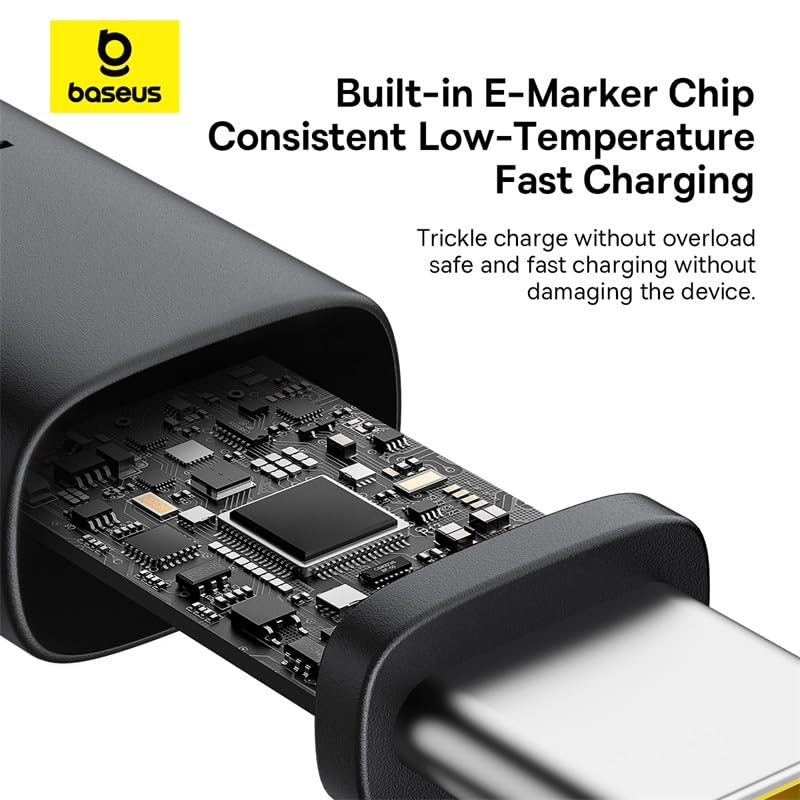 Baseus 100W USB-C to USB-C Braided Cable 2m - AHW Store