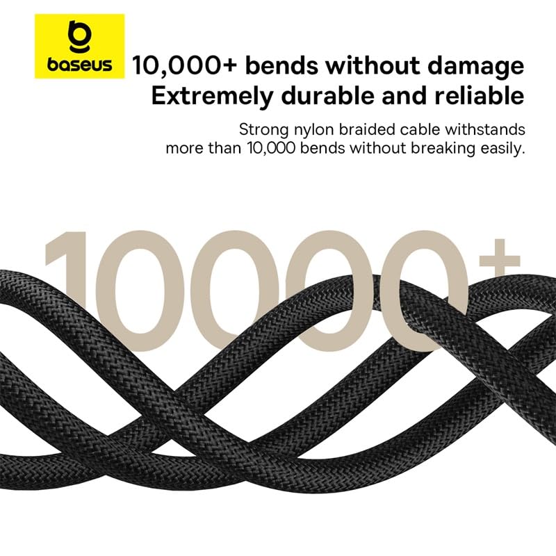 Baseus 100W USB-C to USB-C Braided Cable 2m - AHW Store