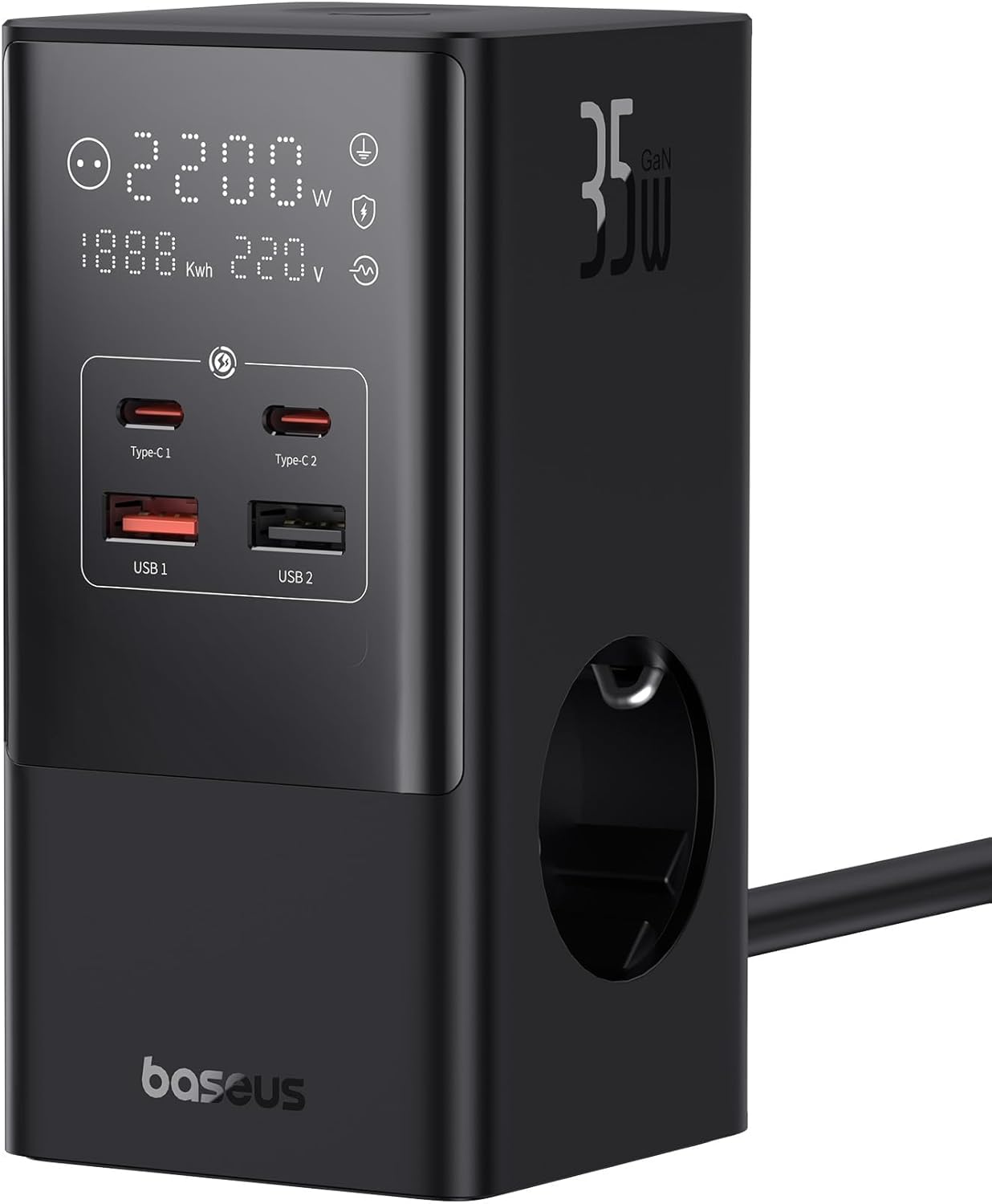 Baseus 35W GaN5 USB C Power Strip Charger - AHW Store