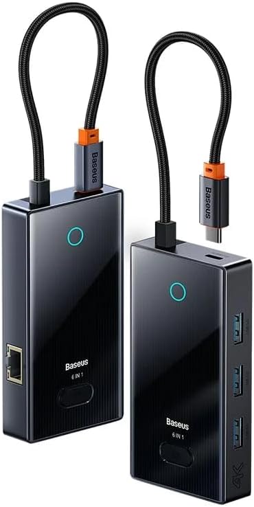 Baseus 6-Port USB-C Hub Docking Station - AHW Store