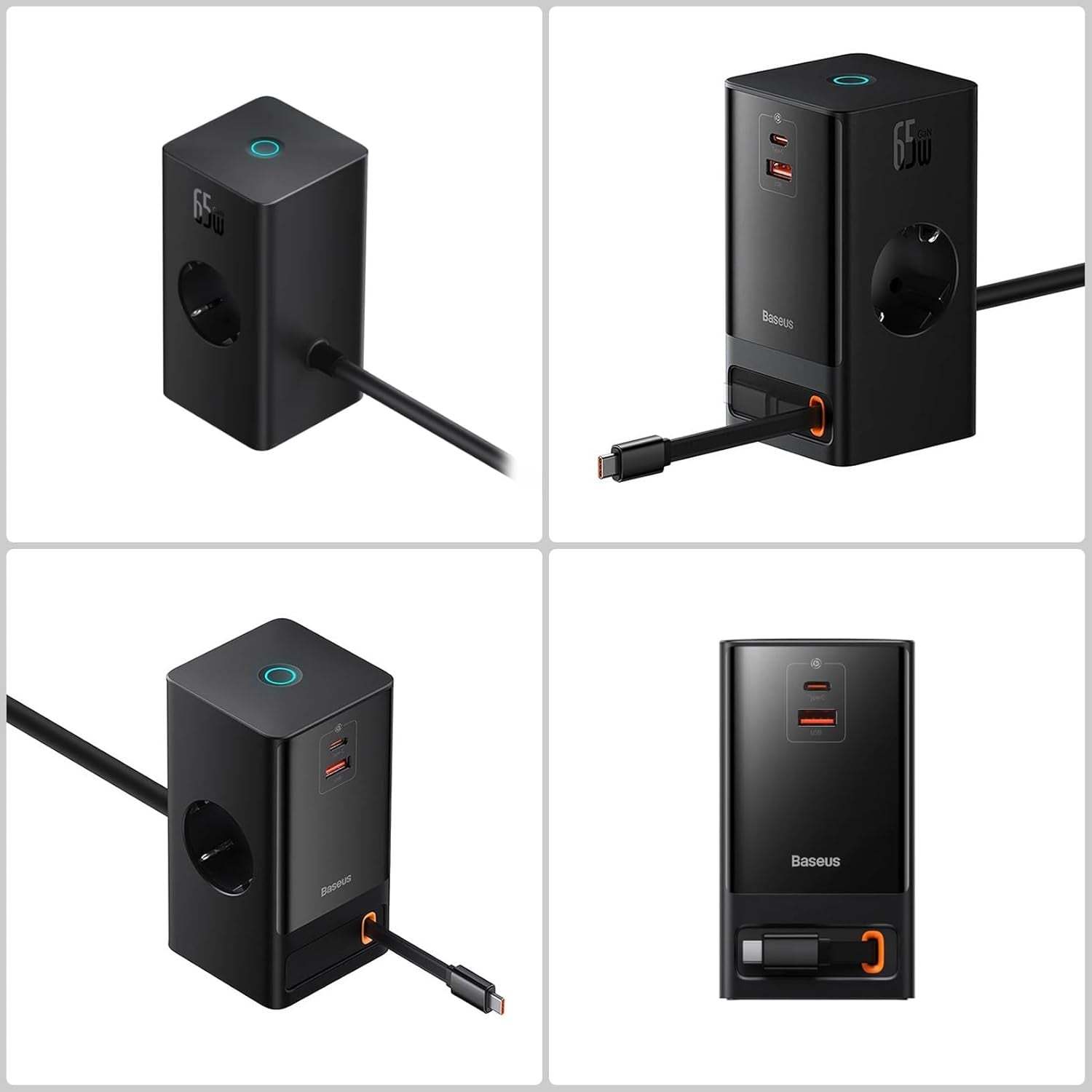 Baseus 65W GaN5 Pro 5-in-1 Wall Charger - AHW Store