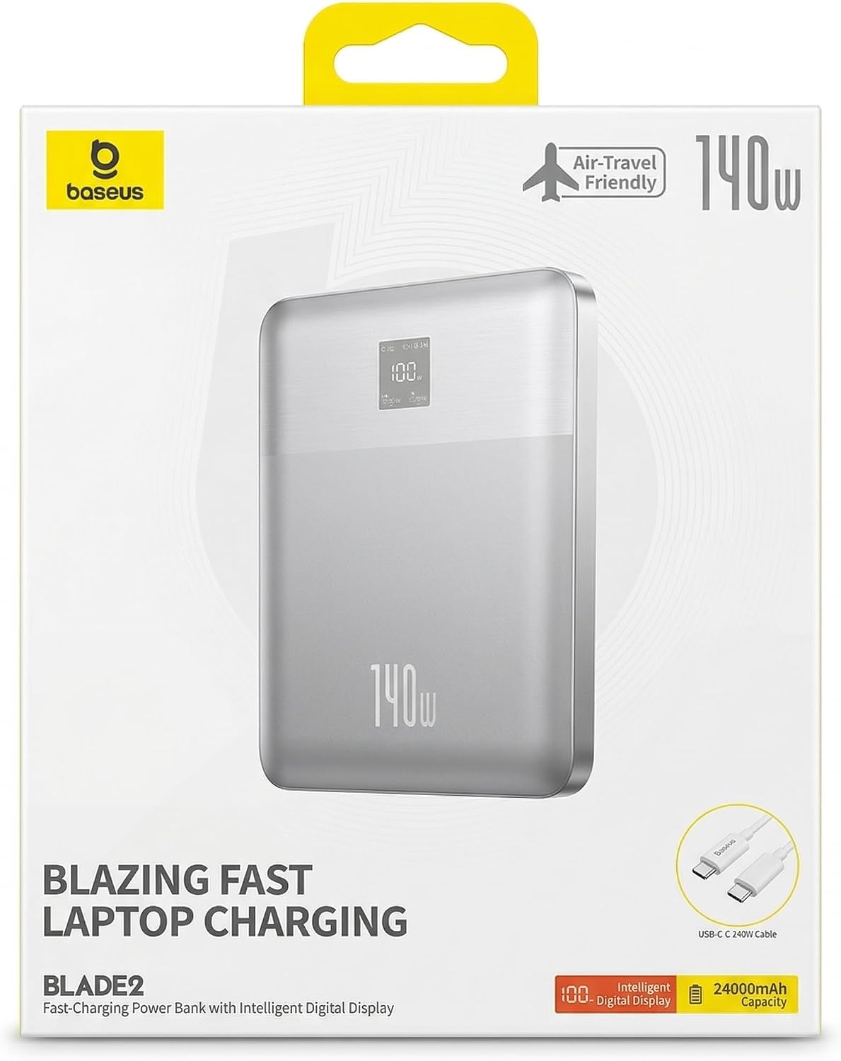 Baseus Blade 2 Smart Power Bank 140W 24000mAh - AHW Store