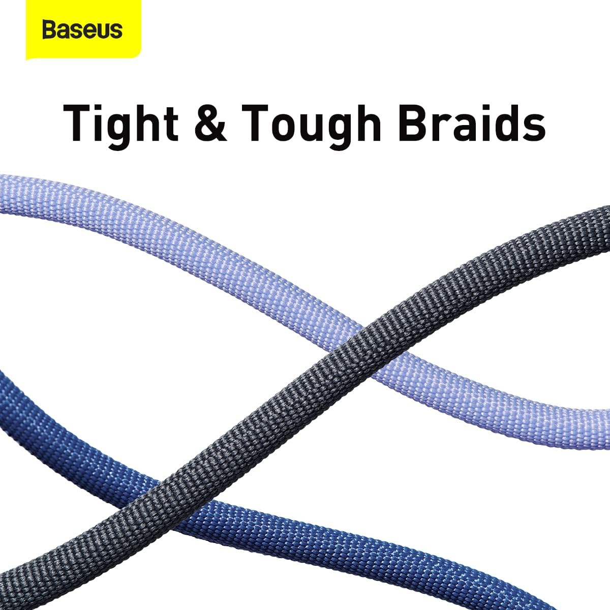Baseus Crystal Shine 100W USB-C Cable 1.2m Blue - AHW Store
