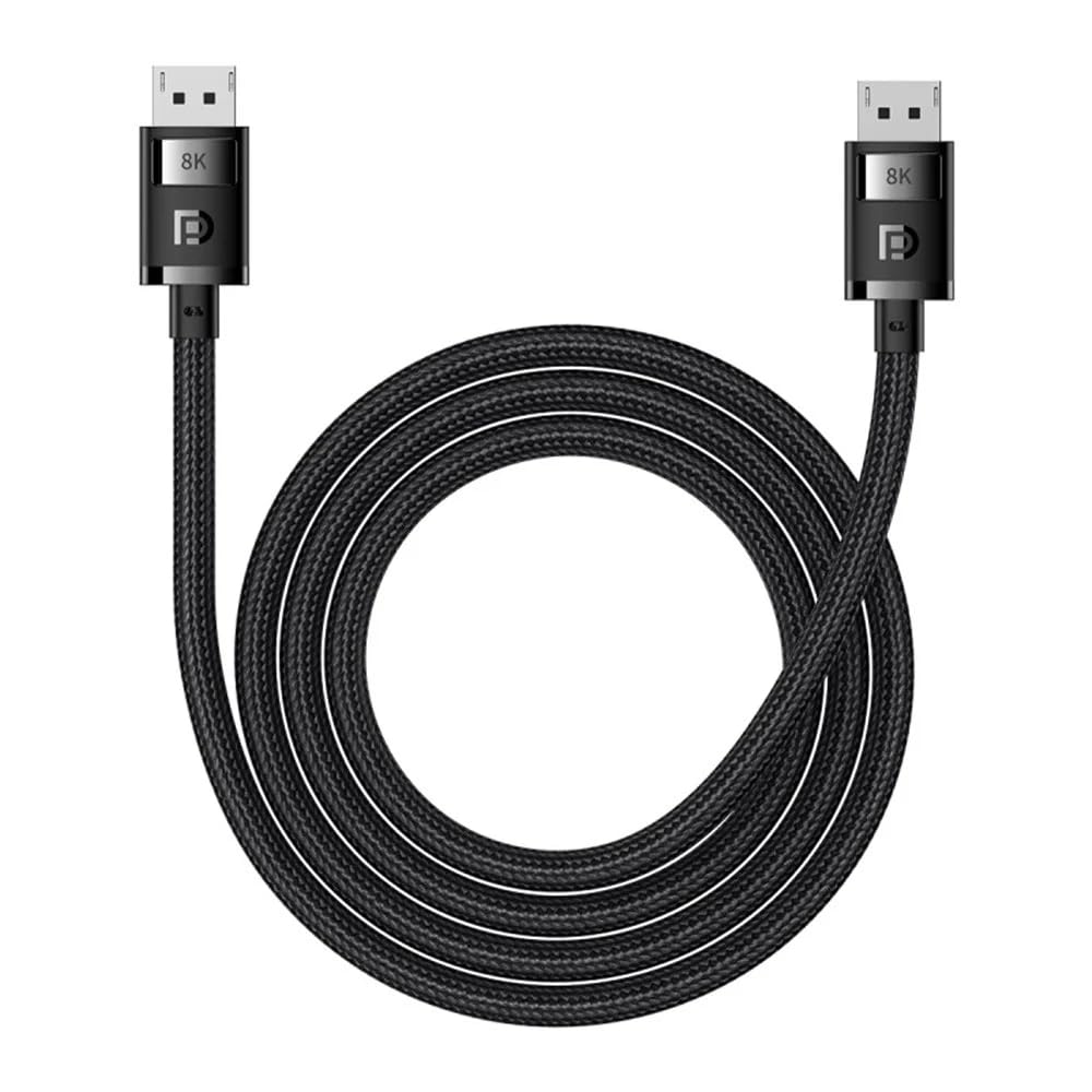 Baseus DP 1.4 Cable 1.5M Braided 8K Resolution 240Hz High Frame Rate 1ms Sync 32Gbps HDR 10+ 12 - Bit Color 3D Support Gaming Monitor Graphics Card PC Wire - AHW Store