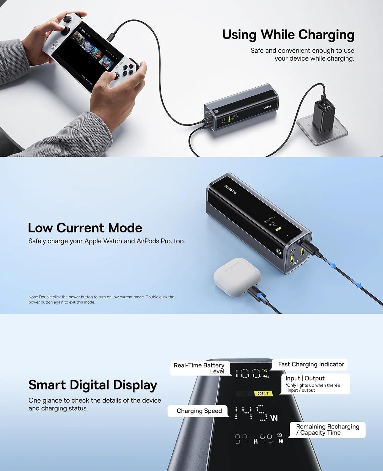 Baseus EnerGeek GP12 145W Portable Power Bank - AHW Store
