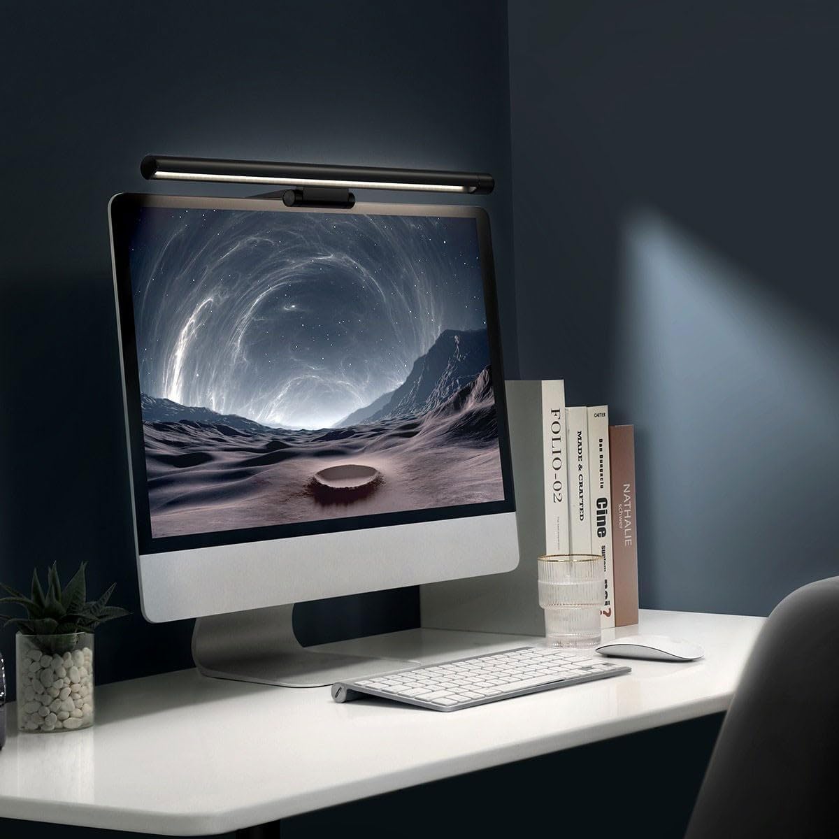 Baseus Home i - wok series USB Asymmetric Light Source Screen Hanging Light Pro Black (DGIWK - P01) - AHW Store