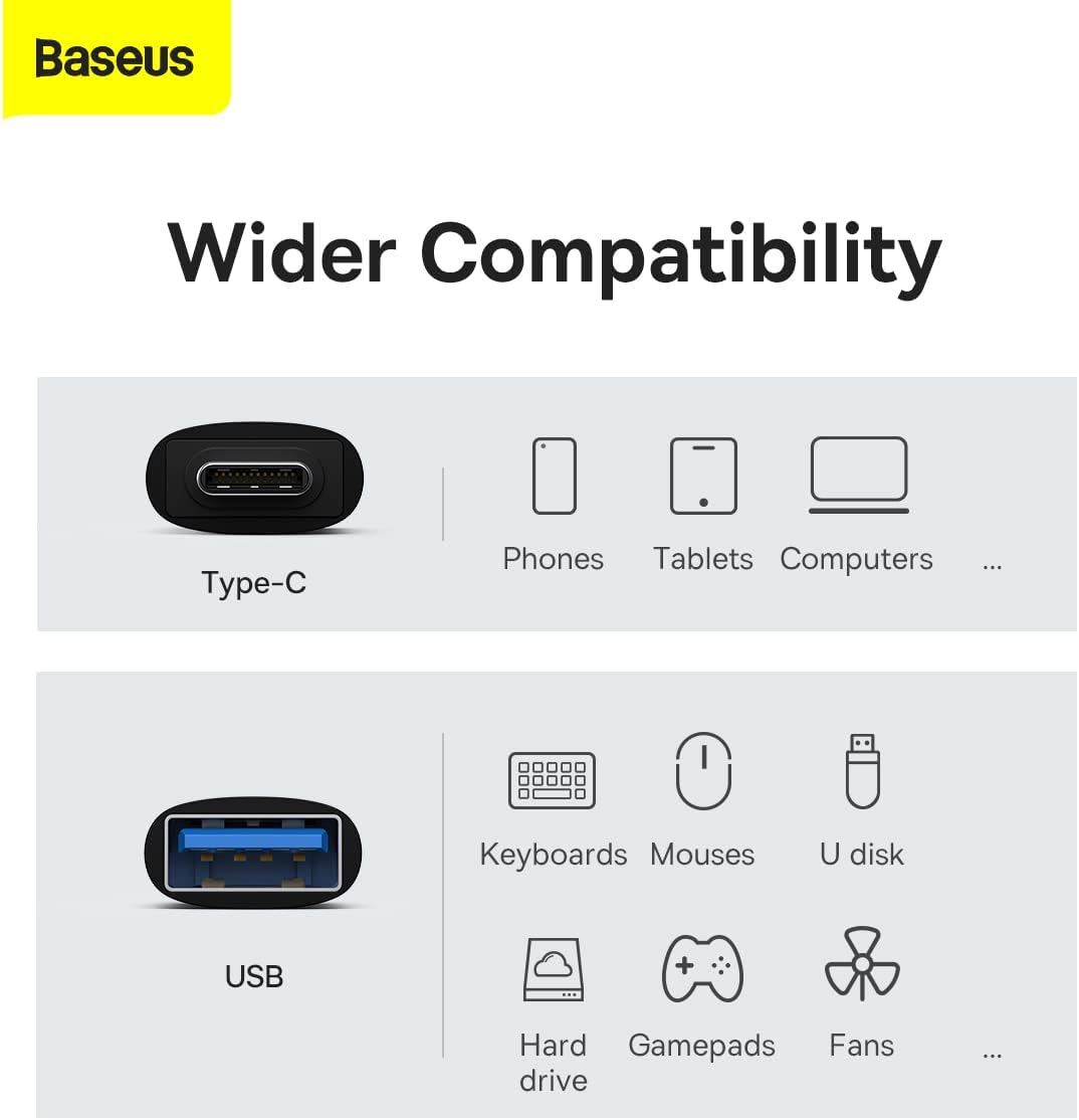 Baseus Mini OTG Adapter USB-C to USB-A 3.1 - AHW Store