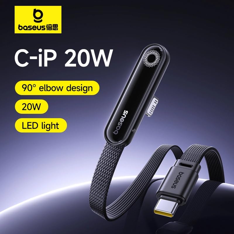 Baseus MVP3 2Meter 20W PD USB - C to Lightning Fast Charging Cable Gaming Cable 480Mbps Data Sync Cord - AHW Store