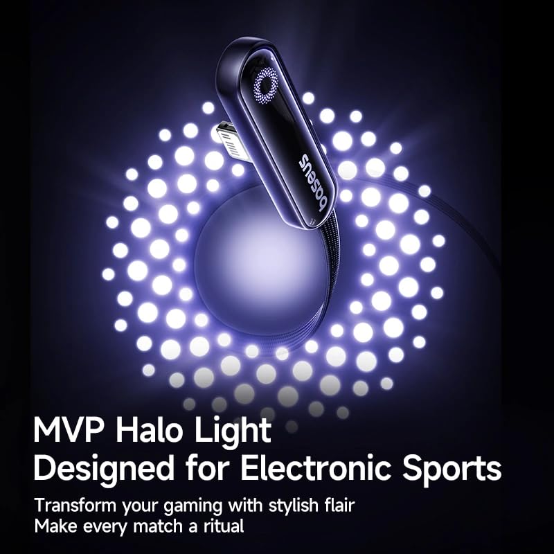 Baseus MVP3 2Meter 20W PD USB - C to Lightning Fast Charging Cable Gaming Cable 480Mbps Data Sync Cord - AHW Store