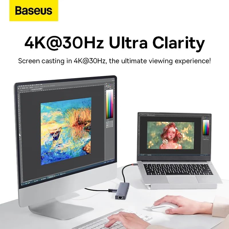 Baseus UltraJoy AIR 6-Port USB-C Docking Station - AHW Store