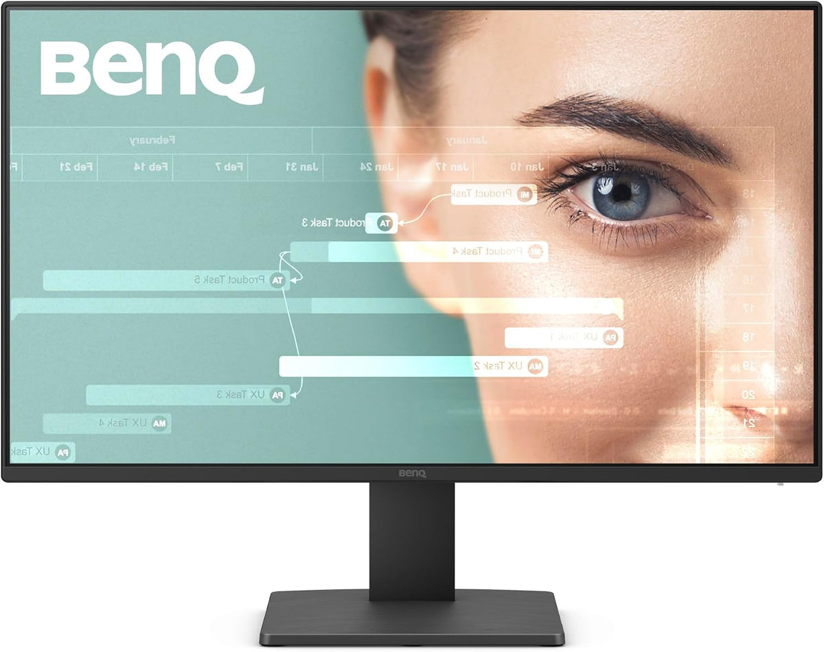 BenQ Gaming GW2491 23.8 FHD 1920x1080 100Hz IPS Eye-Care Monitor, HDMI, DisplayPort, Ultra Slim Bezel, TUV-Certified, Flicker-Free, Low Blue Light Plus, Eye-CareU Technology, Black, 3 Year Warranty - AHW Store