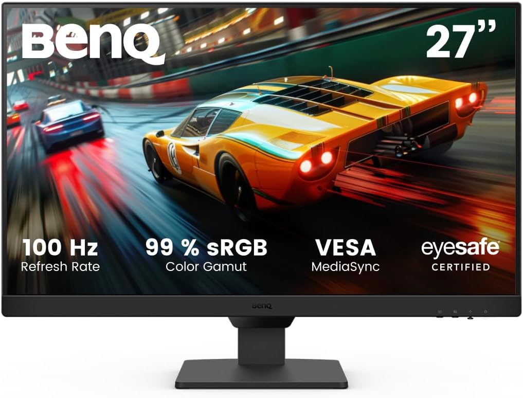 BenQ GW2790 27 Gaming Monitor Smooth 100Hz True 99% sRGB Color Eye Protection Sleek Frameless Design Multiple Connections Built-in Audio Ready to Use 3 Year Warranty - AHW Store