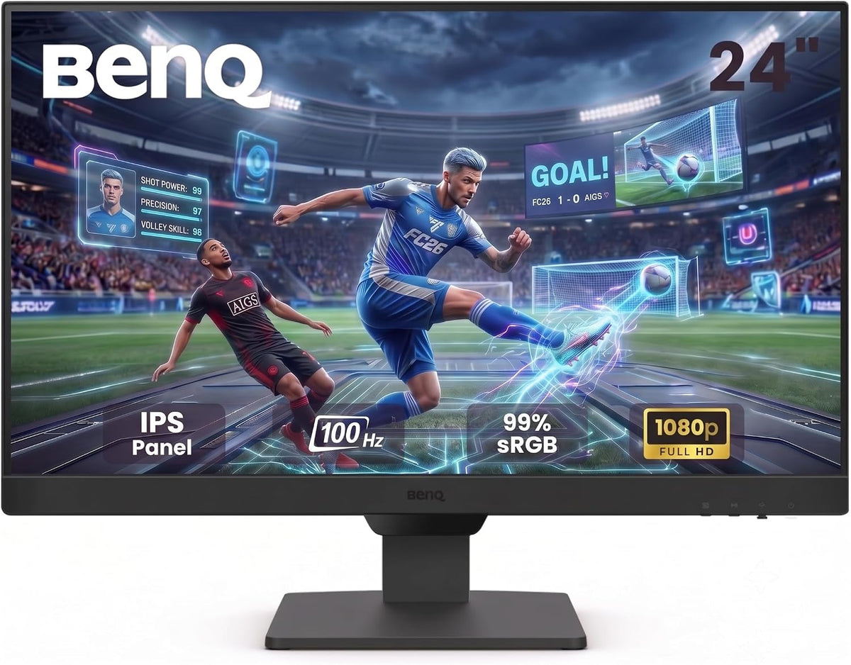 BenQ GW2790 27 Gaming Monitor Smooth 100Hz True 99% sRGB Color Eye Protection Sleek Frameless Design Multiple Connections Built-in Audio Ready to Use 3 Year Warranty - AHW Store