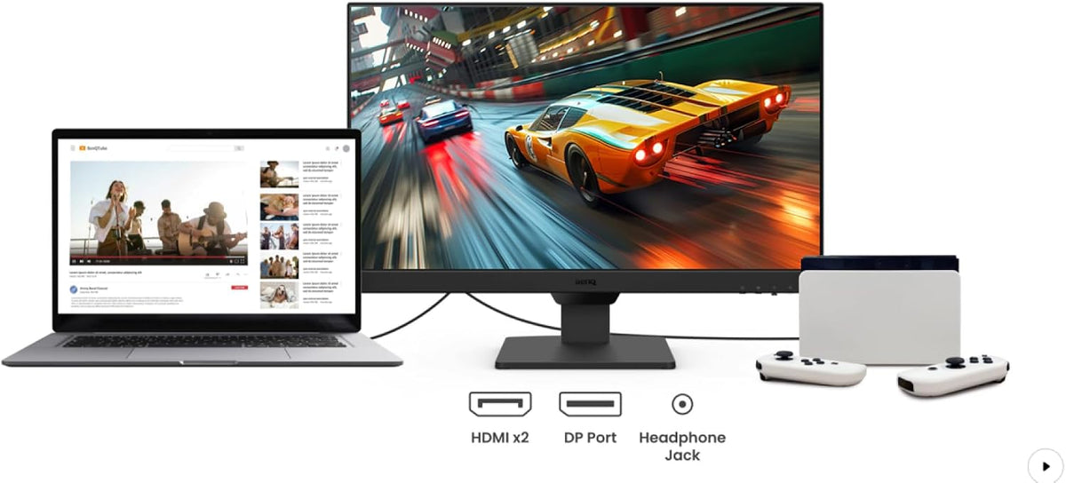 BenQ GW2790 27 Gaming Monitor Smooth 100Hz True 99% sRGB Color Eye Protection Sleek Frameless Design Multiple Connections Built-in Audio Ready to Use 3 Year Warranty - AHW Store
