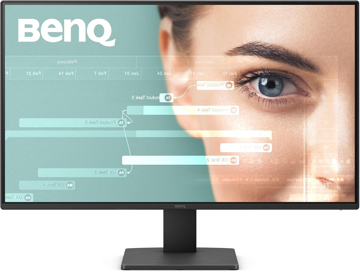 BenQ GW2791 27 FHD 1920x1080 100Hz IPS Gaming Monitor, 99% sRGB, HDMI, DisplayPort, Ultra Slim Bezel, TUV-Certified, Flicker-Free, Low Blue Light Plus, Eye-CareU Tech, Black, 3 Year Warranty - AHW Store