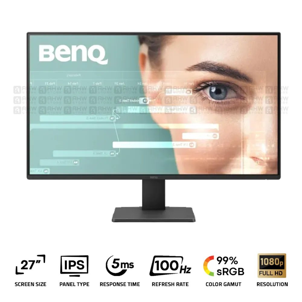 BenQ GW2791 Office Monitor 27 Inch IPS FHD 100Hz 5Ms Black - AHW Store