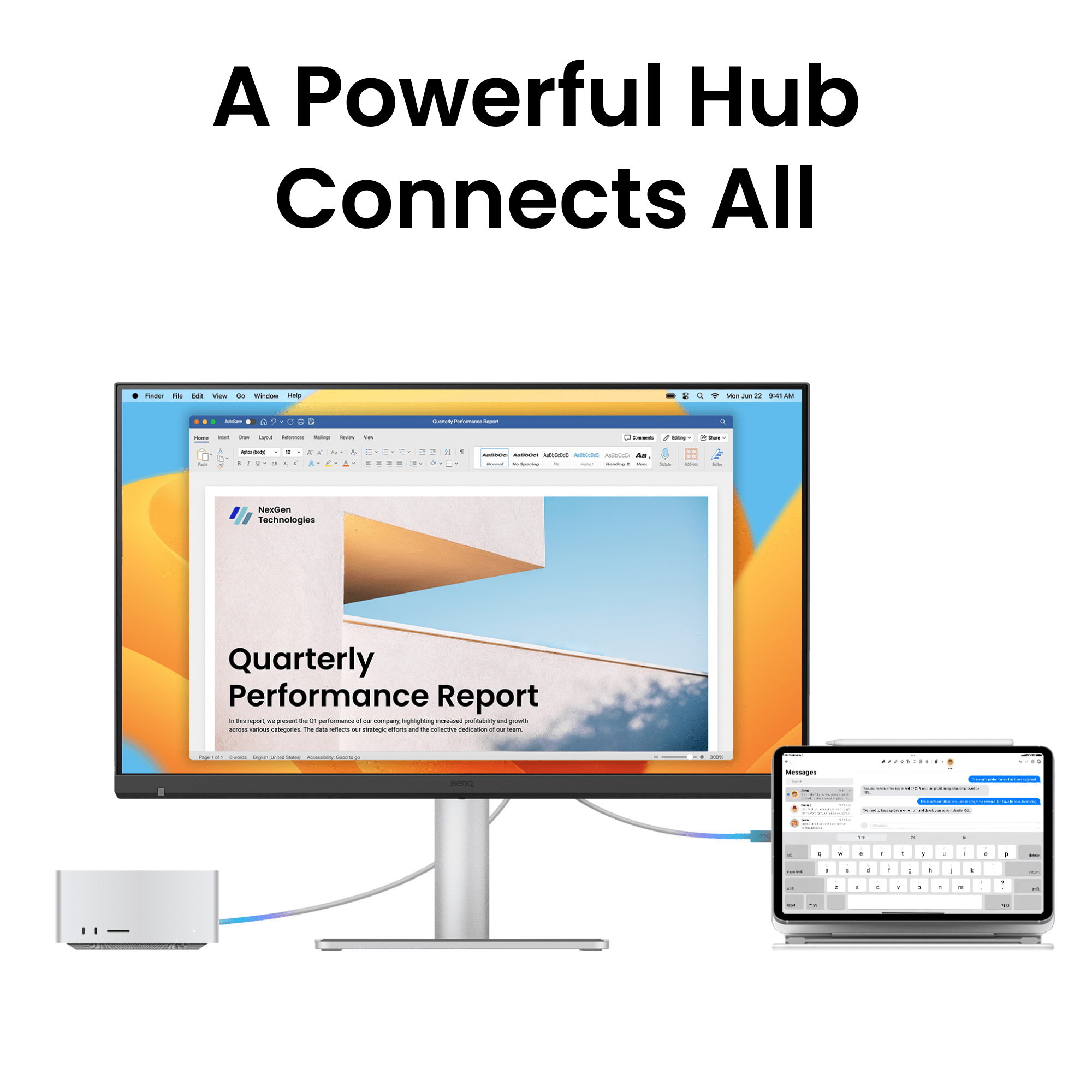 BenQ MA270S Designer Monitor For MacBook 27 Inch IPS 5K 70Hz 5Ms Built - in Speaker Silver - AHW Store