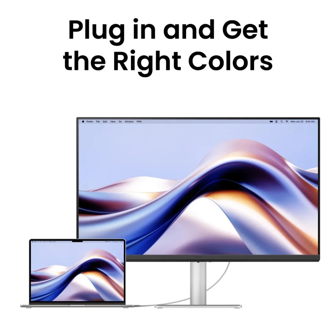 BenQ MA320U Designer Monitor For MacBook 32 Inch IPS 4K 60Hz 5Ms Built - in Speaker Silver - AHW Store