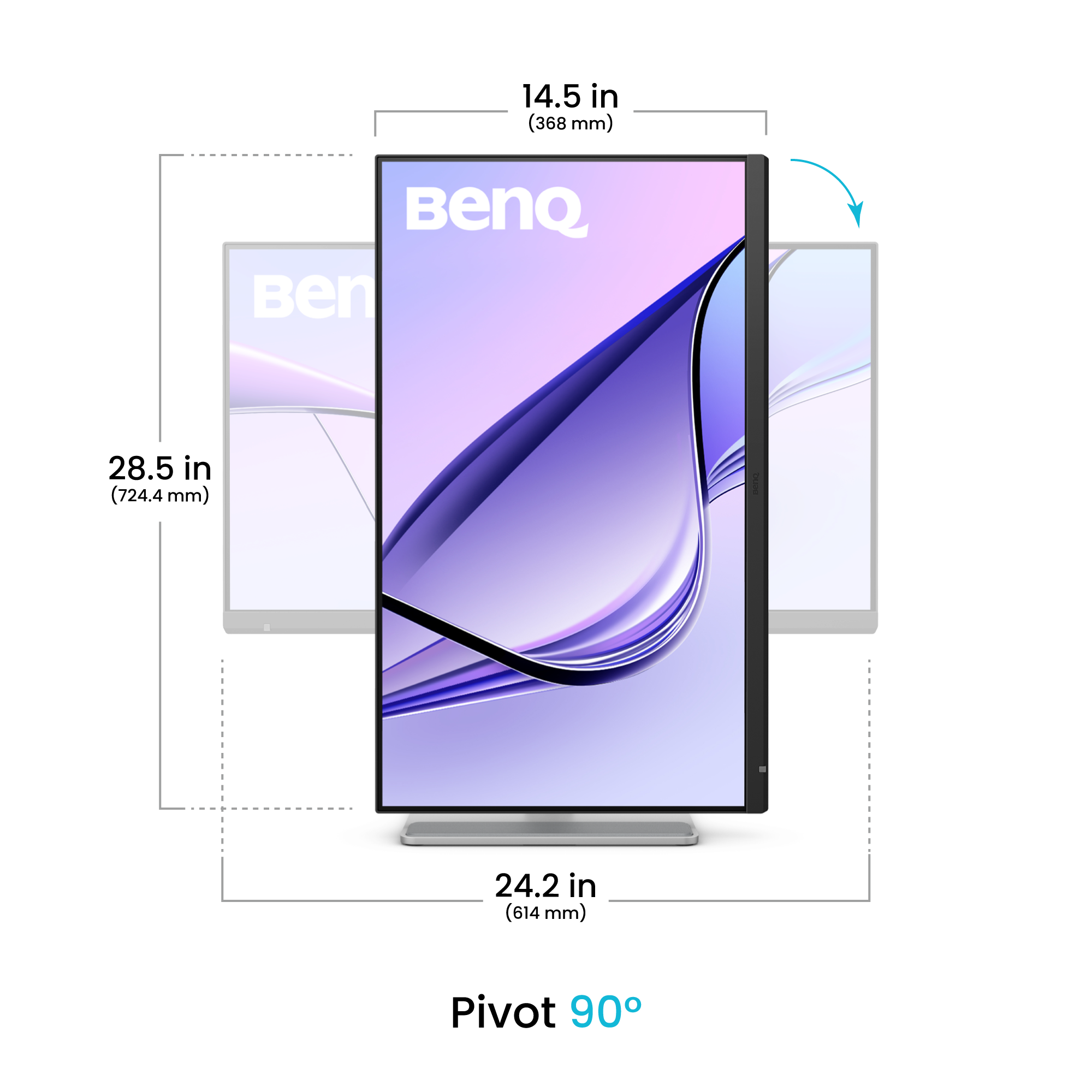 BenQ MA270S Designer Monitor For MacBook 27 Inch IPS 5K 70Hz 5Ms Built-in Speaker Silver