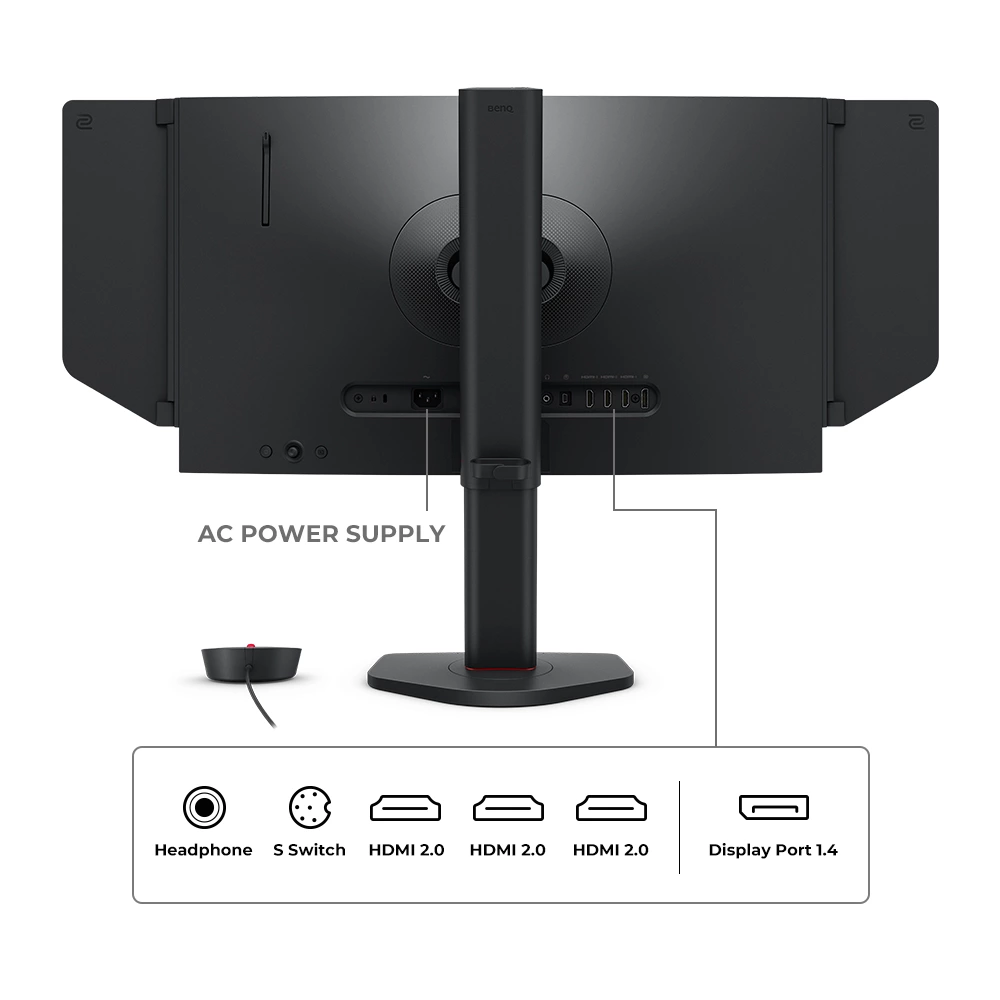 BenQ ZOWIE XL2566X+ Gaming Monitor 24 Inch Fast TN FHD 400Hz Black