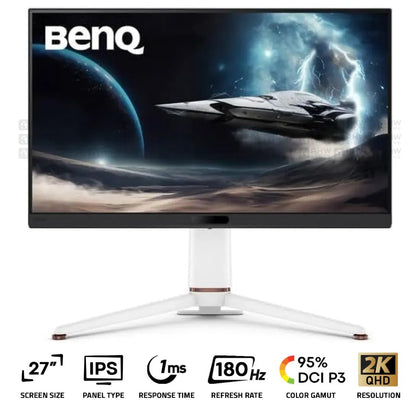 BenQ MOBIUZ EX271Q Gaming Monitor 27 Inch IPS 2K 180Hz 1Ms White - AHW Store