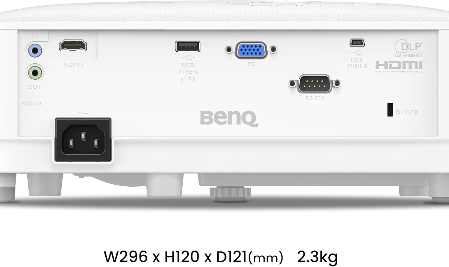BenQ MX560C XGA Business & Education Projector 4000 ANSI Lumens DLP Technology 20000:1 High Contrast Ratio HDMI USB - A Up to 15000 Hours Long Lamp Life 10W Speaker 3D Ready - White - AHW Store