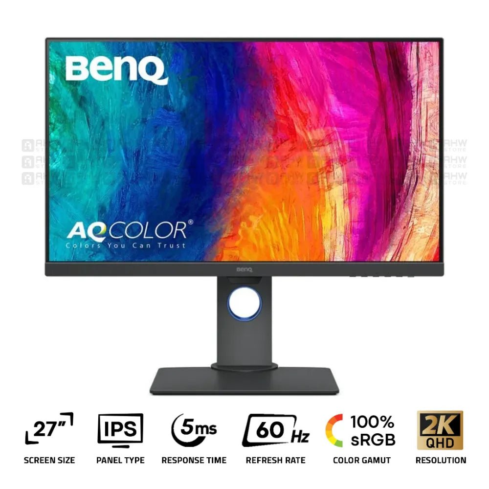 BenQ PD2705Q Designer Monitor 27 Inch IPS 2K 60Hz 5Ms Black (Open Box) - AHW Store