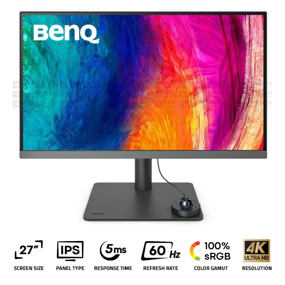 BenQ PD2706U Designer Monitor 27 Inch IPS 4K 60Hz 5Ms Black - AHW Store