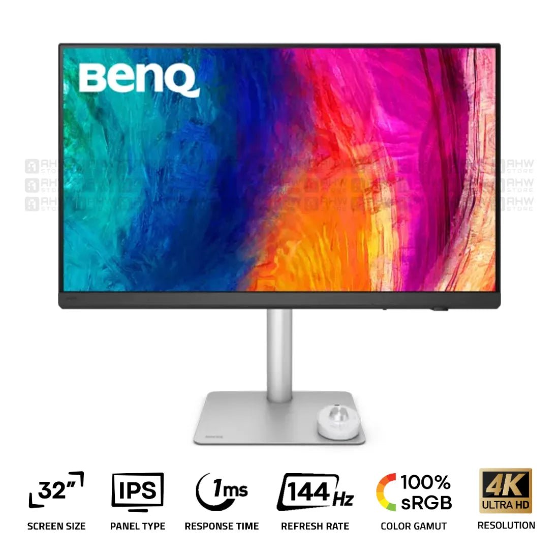 BenQ PD3226G Designer Monitor 32 Inch IPS 4K 144Hz 1Ms White - AHW Store