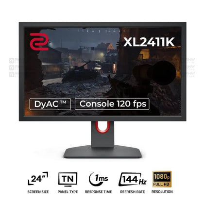 BenQ ZOWIE XL2411K 24 Inch TN 1080p 144Hz Esports Gaming Monitor Black - AHW Store