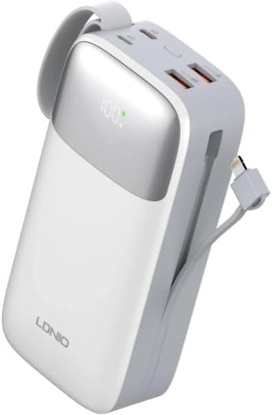 BIGGEST Powerbank by LDNIO Fast Charging 22.5W and 50,000 mAh Power Bank USB-C External Battery with - AHW Store