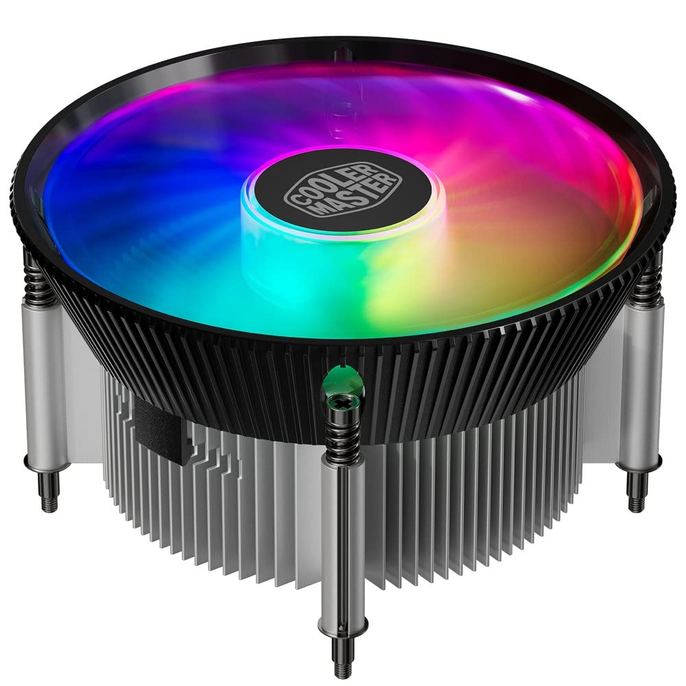Cooler Master i70C LGA 1700 ARGB CPU Cooler Black - 12cm x 12cm x 7cm, 12V, 1.44W, 1800RPM, 37.08CFM - AHW Store