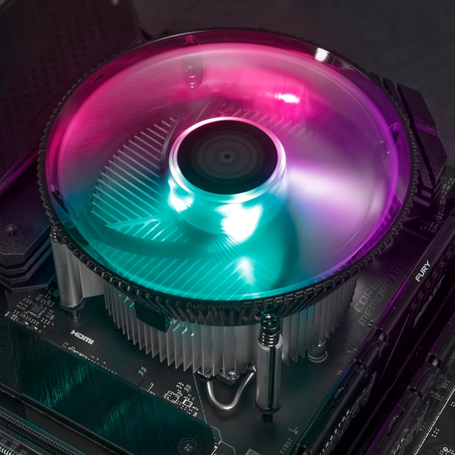 Cooler Master i70C LGA 1700 ARGB CPU Cooler Black - 12cm x 12cm x 7cm, 12V, 1.44W, 1800RPM, 37.08CFM - AHW Store