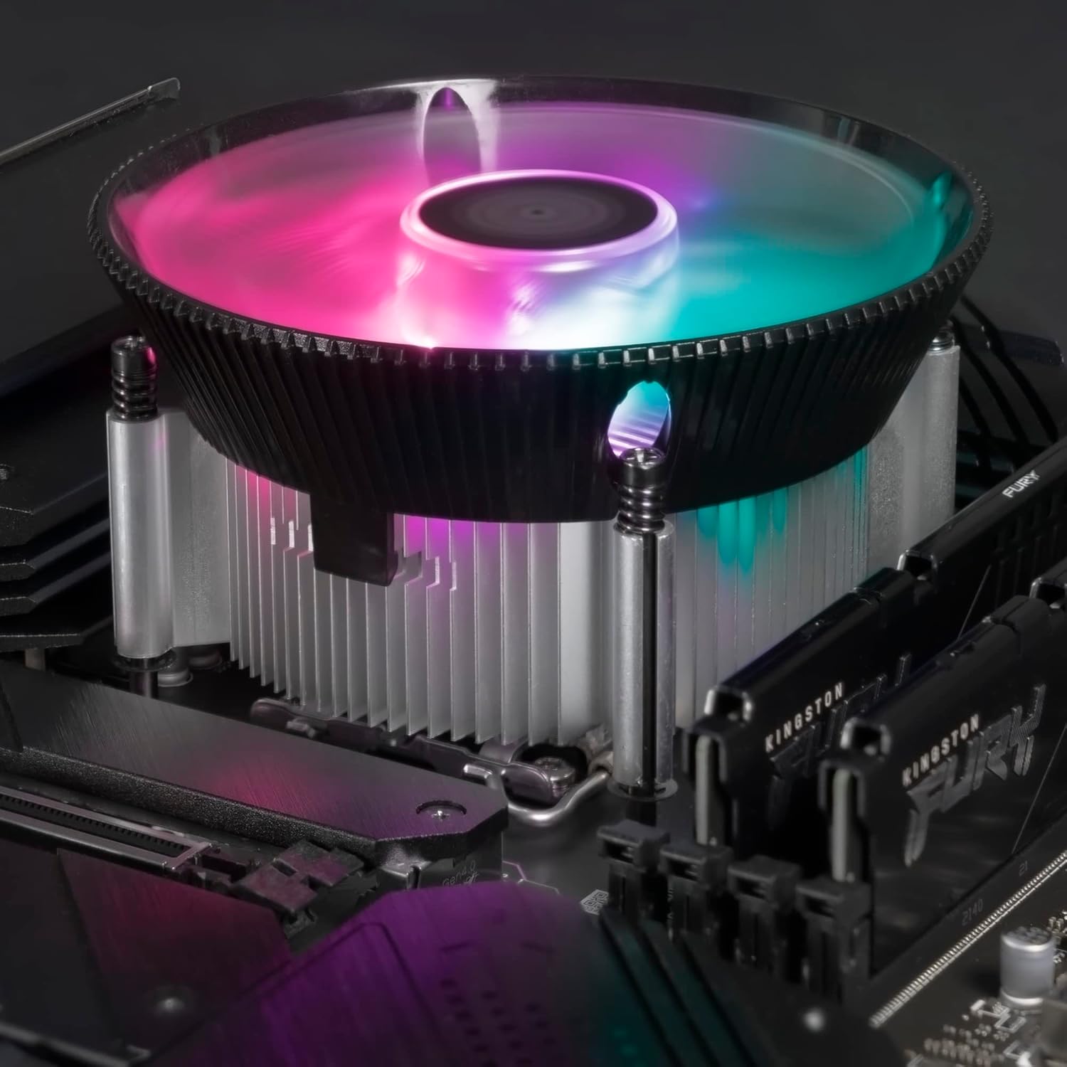 Cooler Master i70C LGA 1700 ARGB CPU Cooler Black - 12cm x 12cm x 7cm, 12V, 1.44W, 1800RPM, 37.08CFM - AHW Store