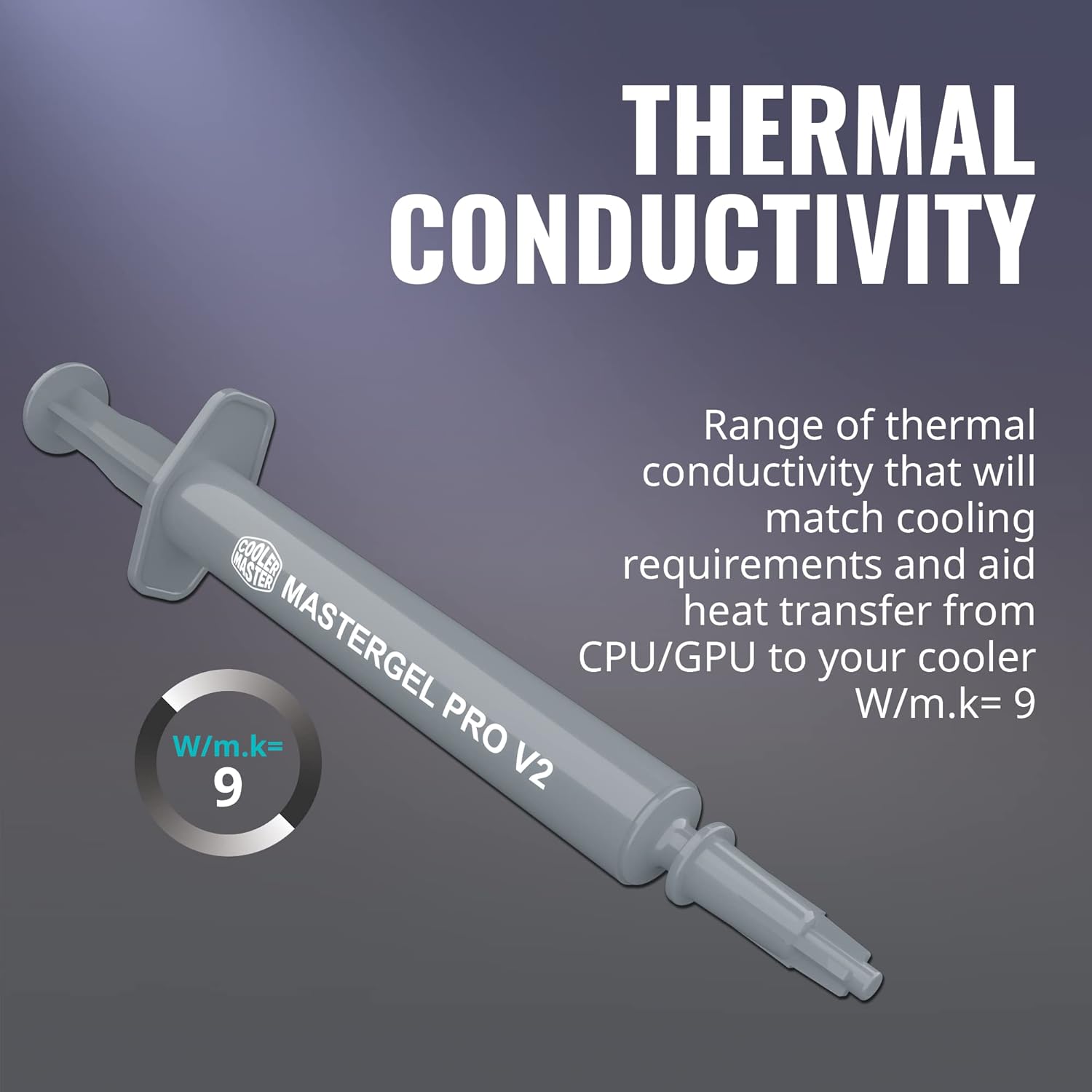 Cooler Master MasterGel Pro V2 High Performance Thermal Compound with High CPU/GPU Conductivity W/m. - AHW Store