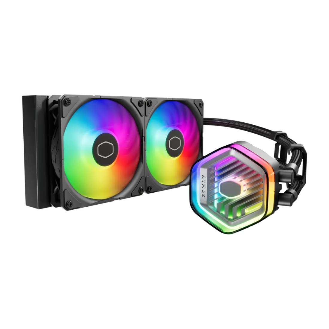 Cooler Master MasterLiquid 240 Atmos ARGB Liquid Cooler Black - AHW Store