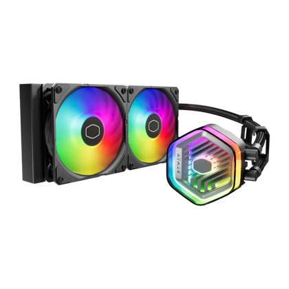 Cooler Master MasterLiquid 240 Atmos ARGB Liquid Cooler Black - AHW Store