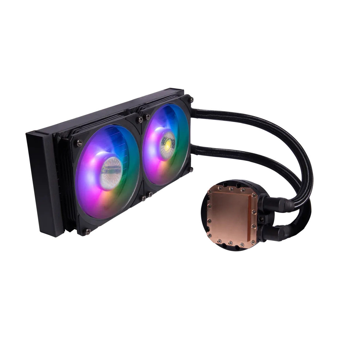 Cooler Master MasterLiquid PL240 Flux ARGB 240mm Liquid Cooler Black - AHW Store