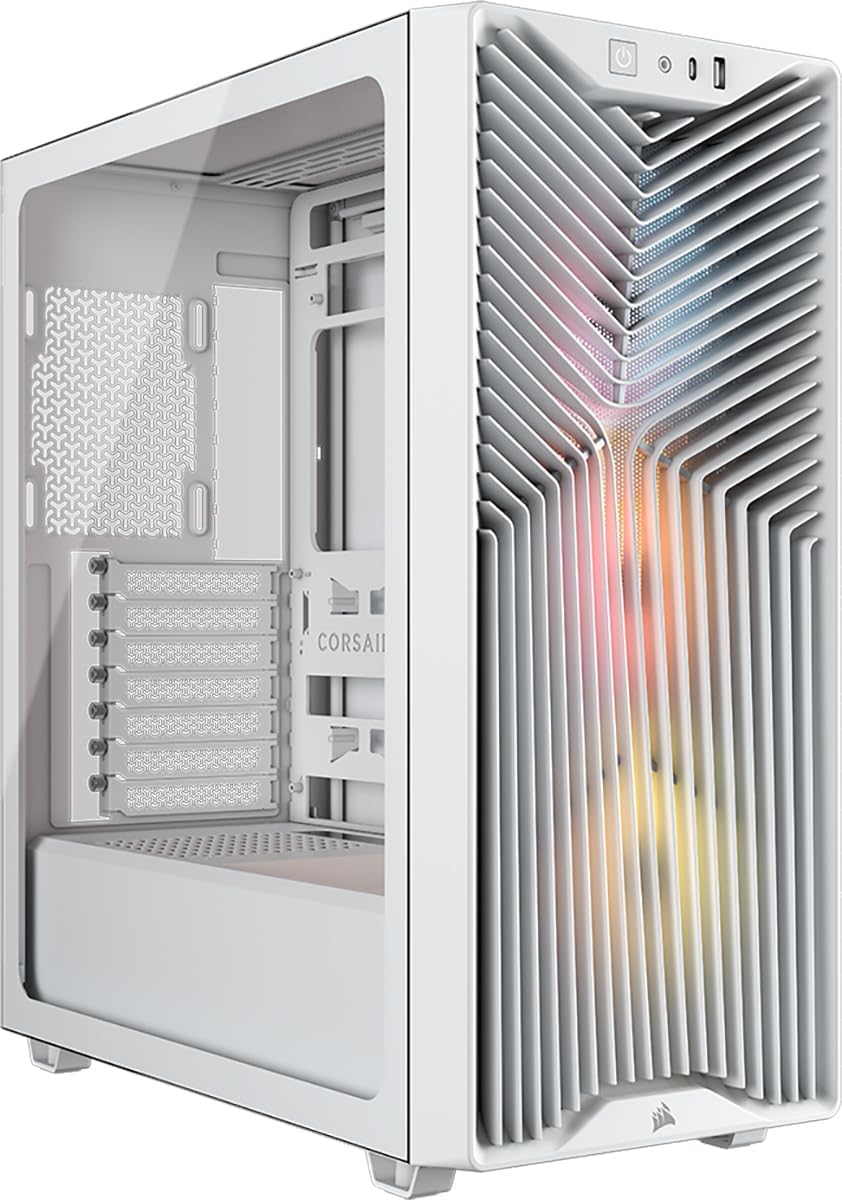 CORSAIR 3200D RS ARGB Mid-Tower Case White - AHW Store