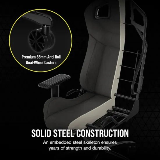 CORSAIR T3 RUSH Fabric Gaming Chair (2023) - Charcoal - AHW Store