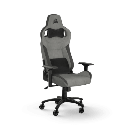 CORSAIR T3 RUSH Fabric Gaming Chair Grey/Charcoal - AHW Store