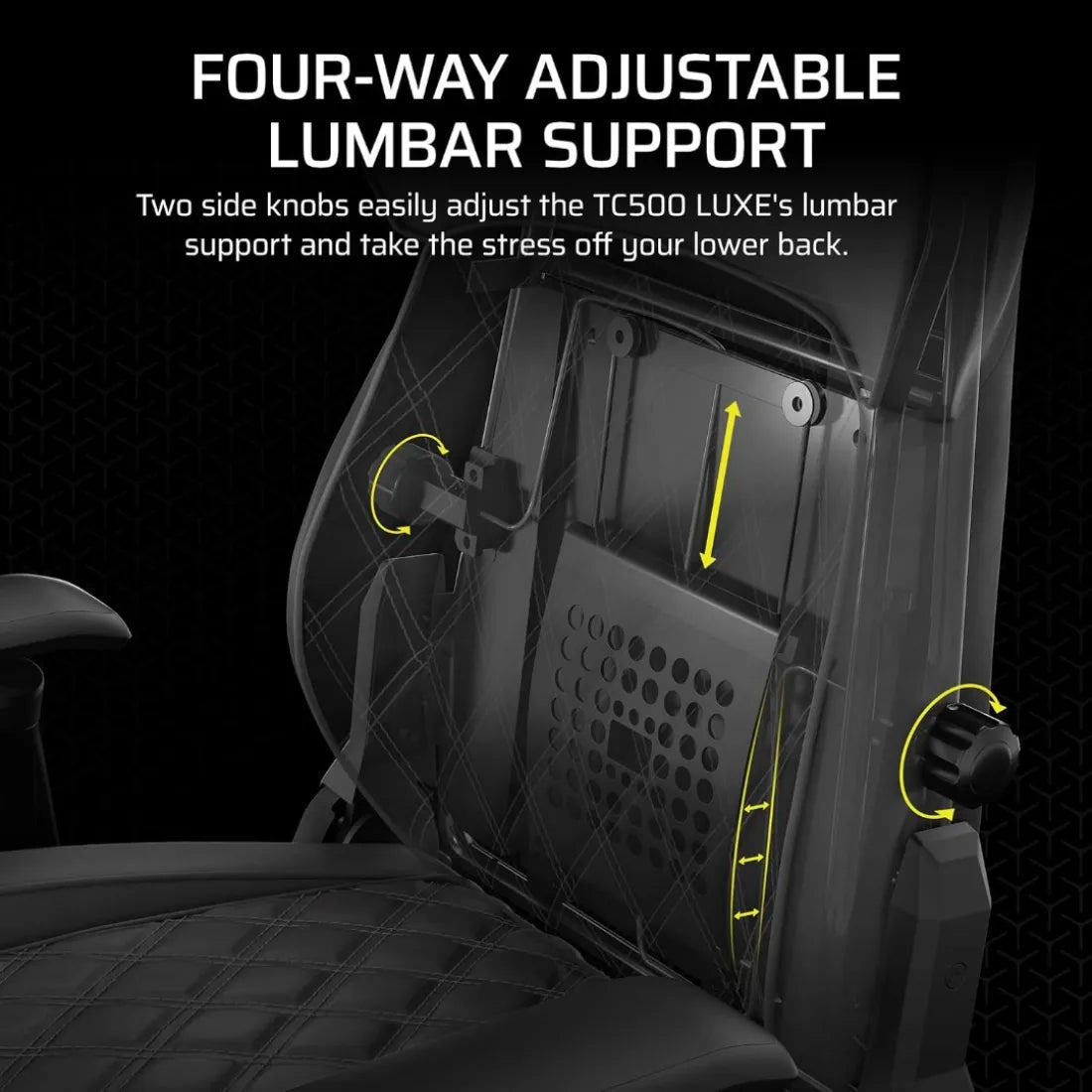 Corsair TC500 Luxe Gaming Chair Premium Breathable Fabric Shadow - AHW Store